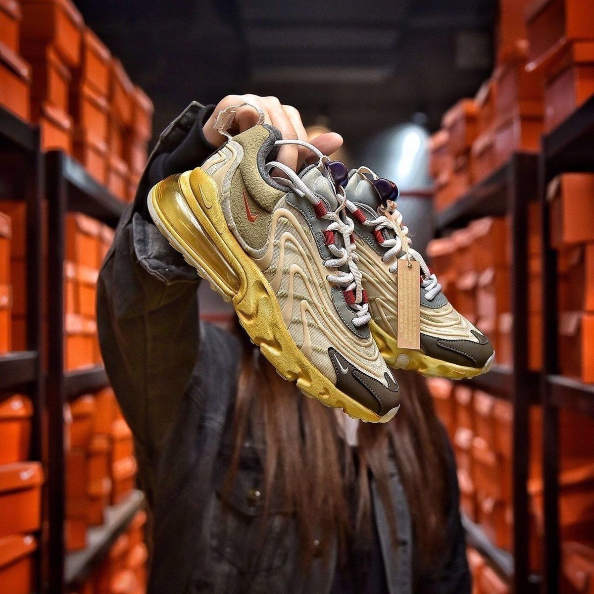 高版本纯原联名aj莆田纯原高版本airmax270travisscottts鬼脸联名气垫