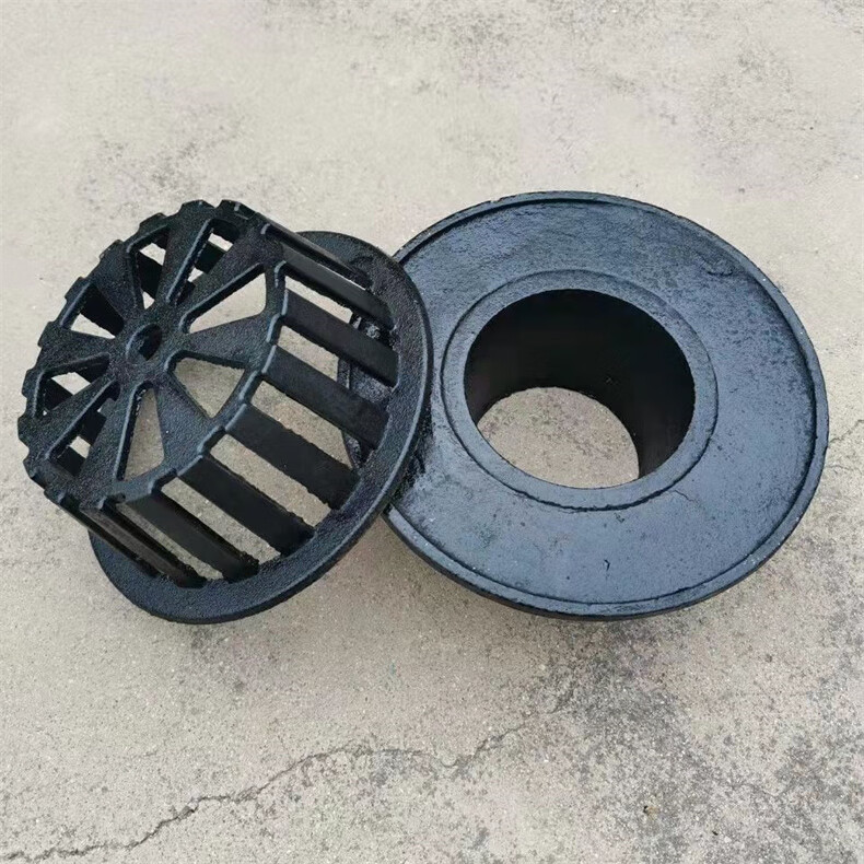 衡潮(hengchao) 铸铁地漏110屋顶雨水斗落水头dn100管道网球等h1 50管