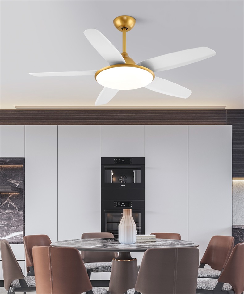 雷士风扇灯吊扇灯客厅餐厅卧室简约现代led吸顶风扇吊灯fs 【光翼】