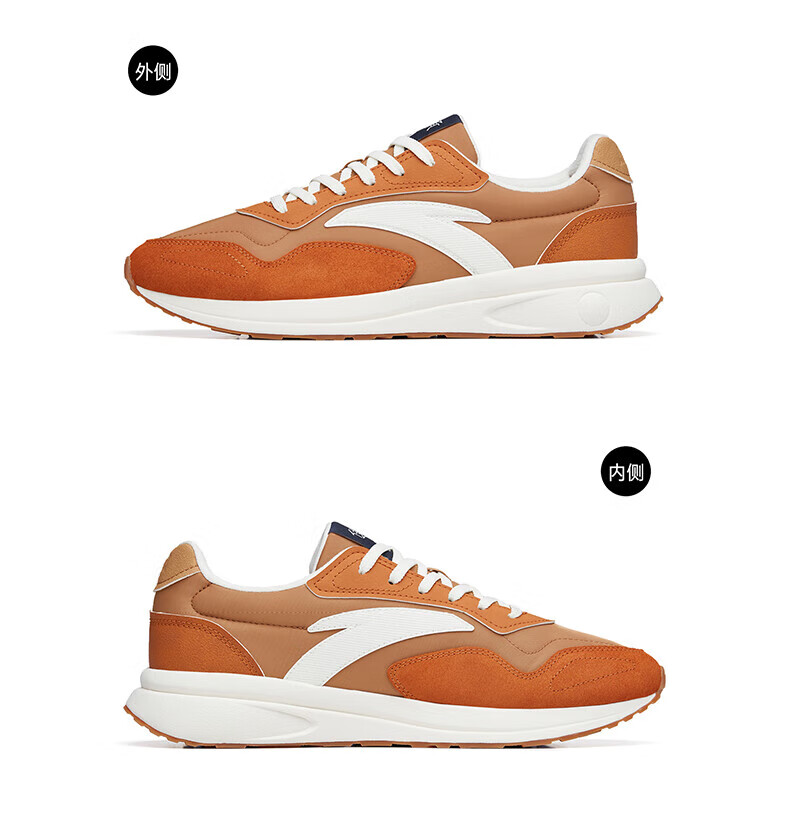 【传承3】安踏男鞋 阿甘鞋男2022秋季新款情侣同款低帮男子跑步运动