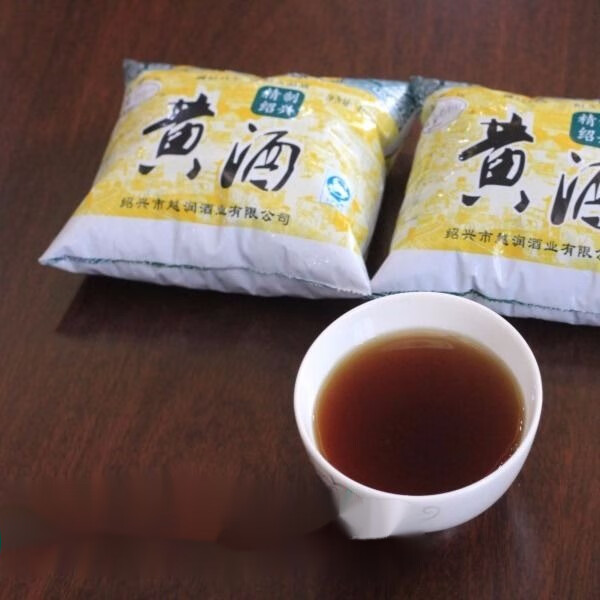 绍兴工艺黄酒料酒6400ml袋装加饭烹调去腥老酒调味炒菜6袋