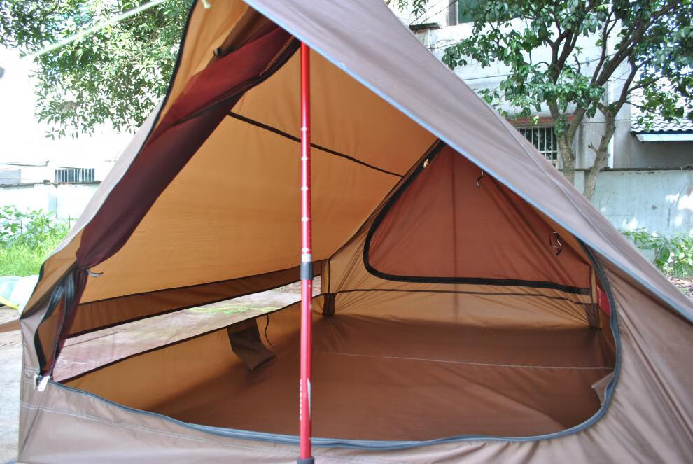 适用于无杆野露营超轻小屋脊帐篷户外装备用品帐篷,背包帐篷,野营帐篷