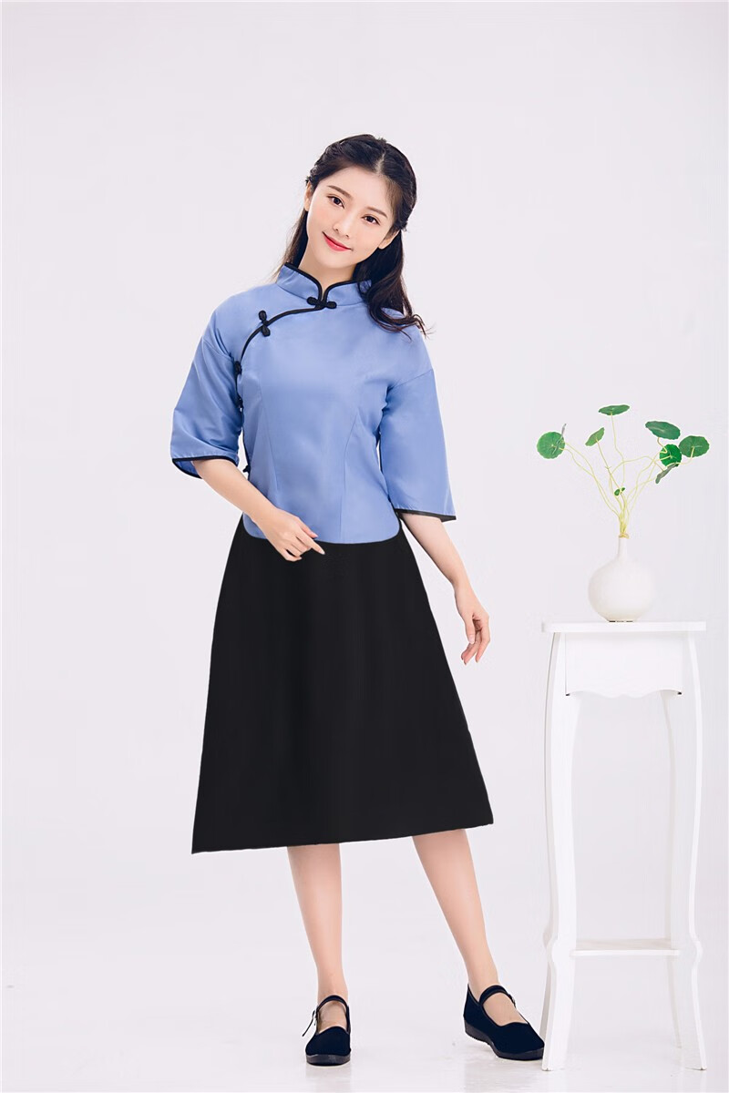 民国学生装女五四青年装民国时期古装服装校服毕业服影楼主题写真