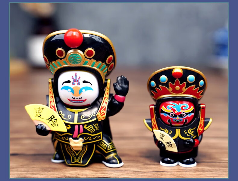 梦不落川剧变脸娃娃京剧脸谱玩具成都旅游纪念品礼品朋友小礼物川剧