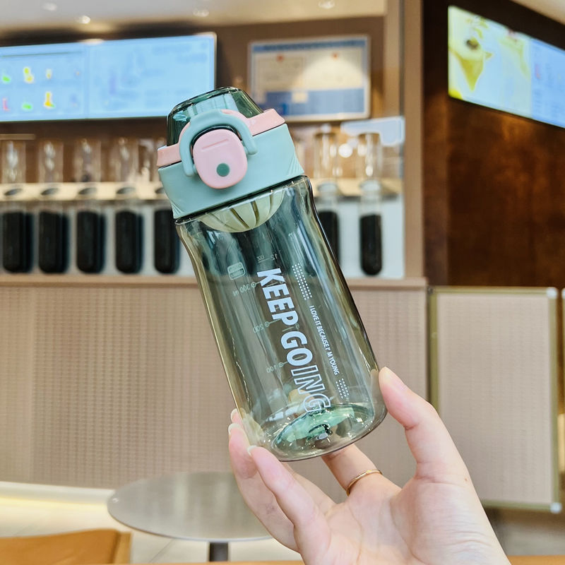户外运动水杯塑料夏季随身杯子防摔大容量学生直饮杯便携高颜值800ml