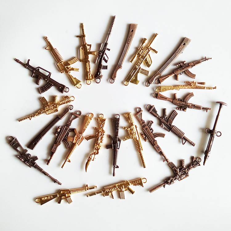 绝地求生兵器玩具吃鸡周边武器枪模型迷你合金兵器小学生娱乐玩具定制