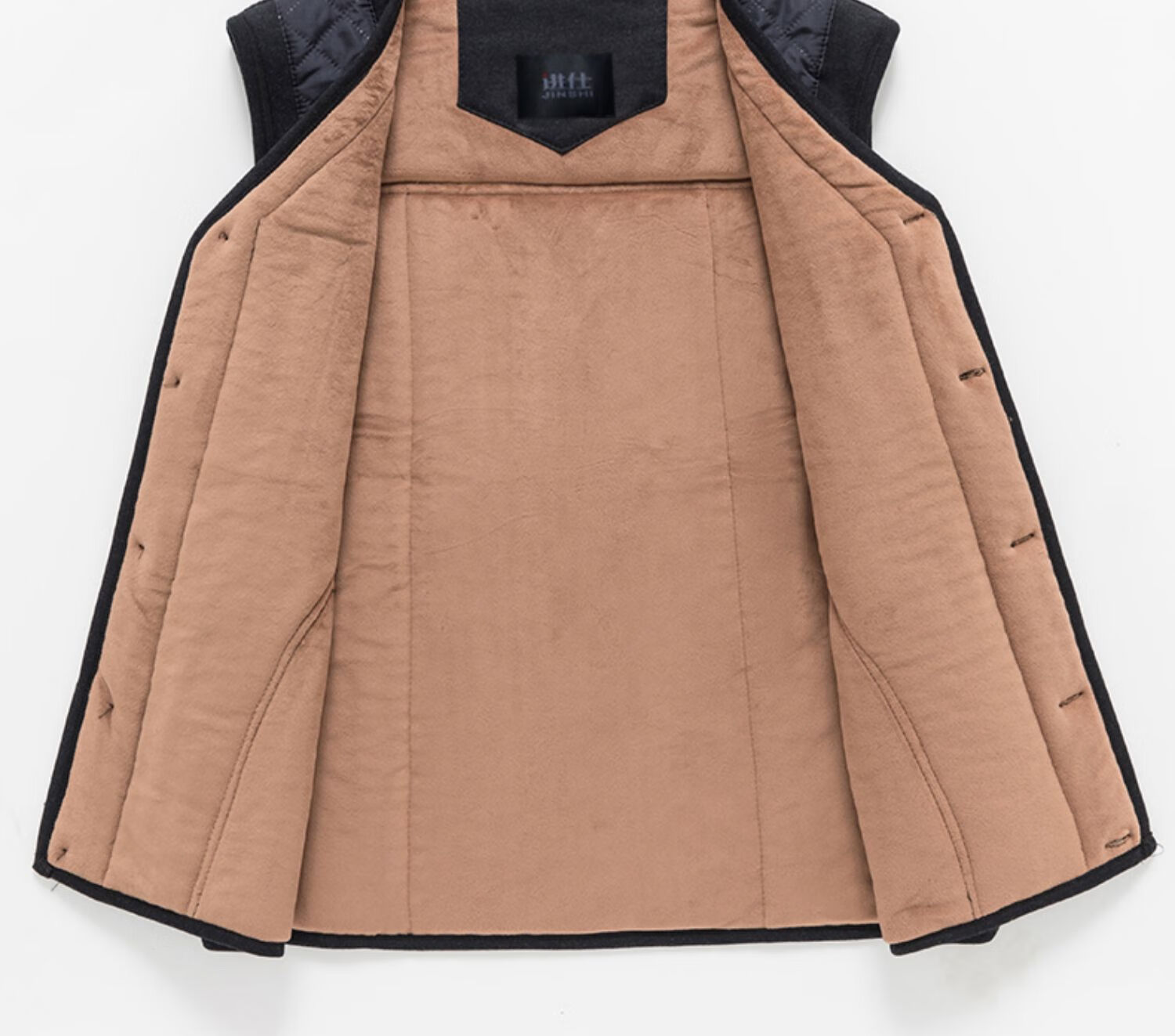 老年人内穿贴身小棉袄中老年人内胆驼绒棉衣男冬装服爷爷装外套爸爸服