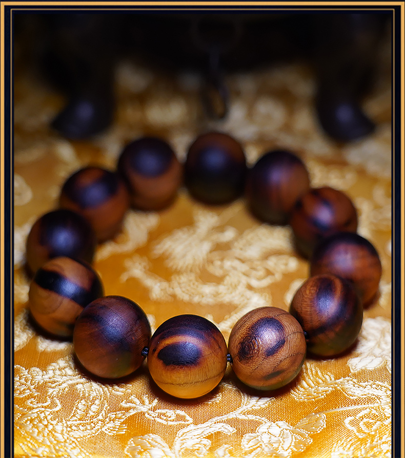 【珍藏】天然雷击木手串桃木珠子道珠佛珠宝珠念珠道教法器饰品 手串