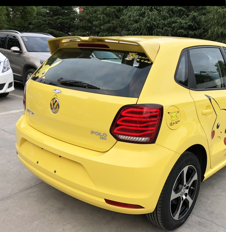 诺纳适用polo尾翼1119款大众波罗改装顶翼20款新poloplus运动款大车