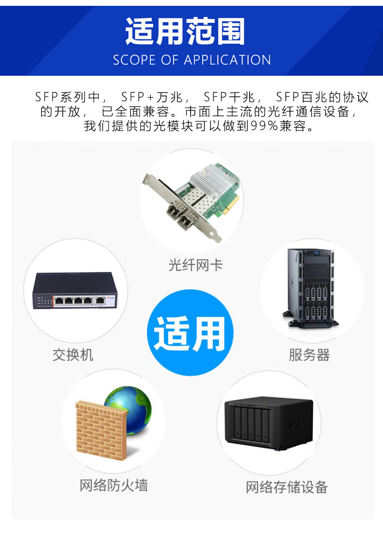 電口光模塊千兆萬兆光口轉電口兼容華為h3c光電轉換轉rj45網口萬兆