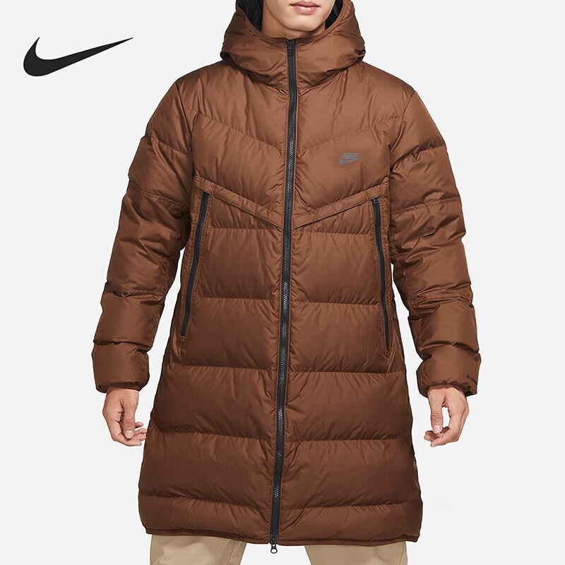 耐克(nike) 羽绒服男装冬季加厚保暖连帽防风中长款羽绒外套经典休闲