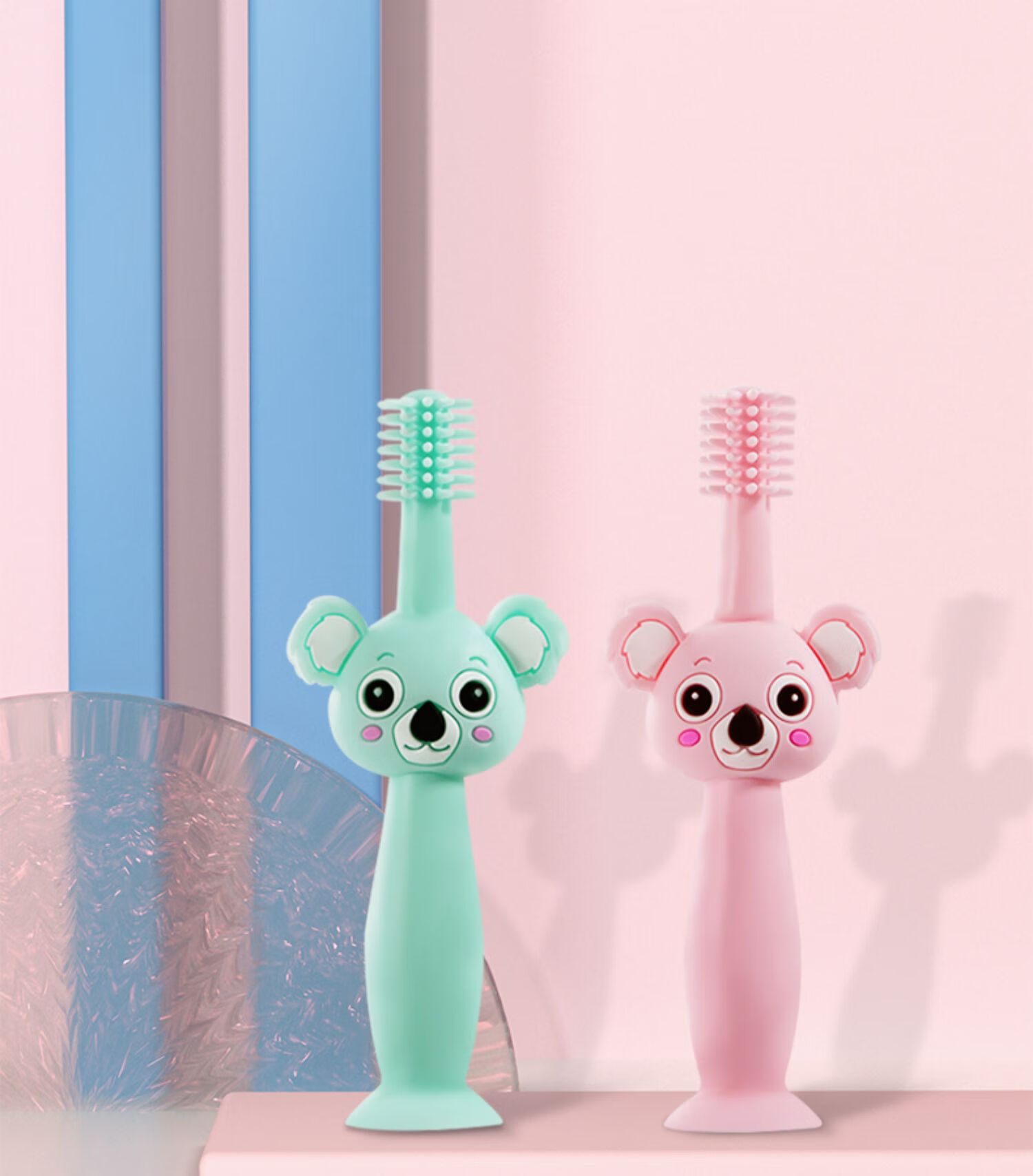 牙膏儿童牙刷 婴幼儿硅胶牙刷360度软毛0-1-2-3岁一岁半两宝宝儿童