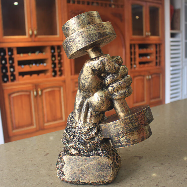 健身摆件肌肉小人自我雕琢雕刻自己创意健美人物摆件比赛刻字奖杯健身