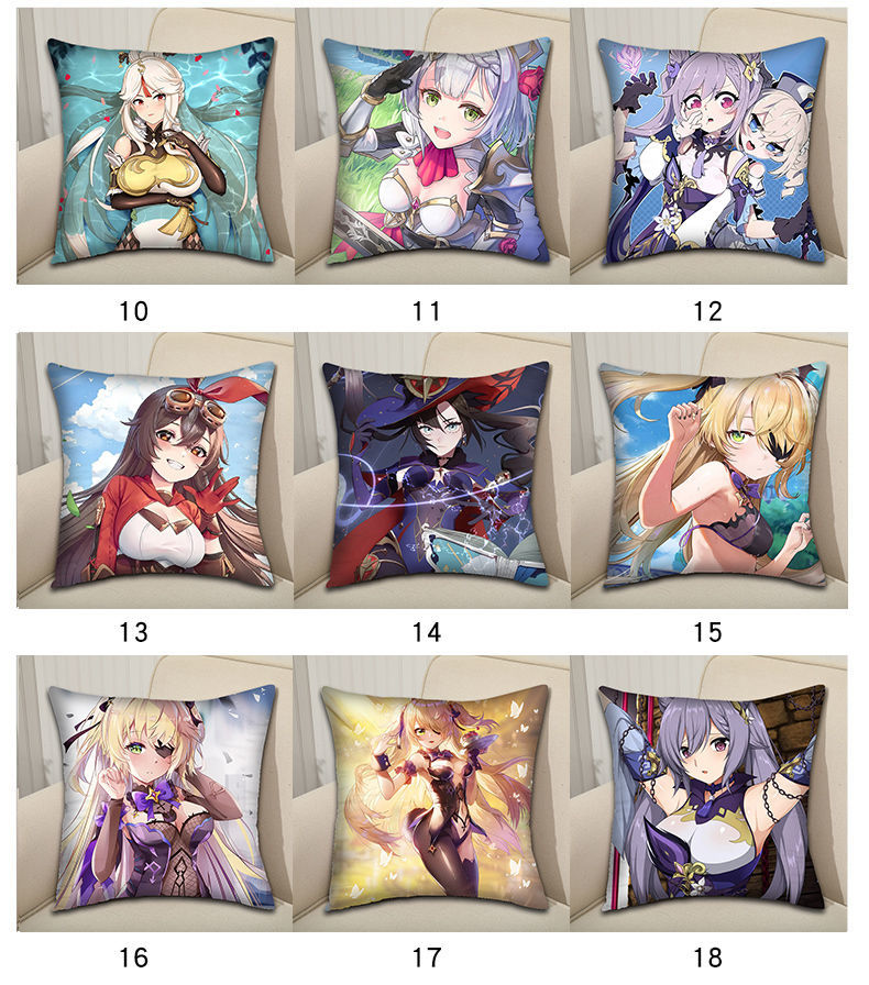 oimg原神抱枕定制琴安柏丽莎图片照片定做动漫可爱美少女生日礼物靠垫
