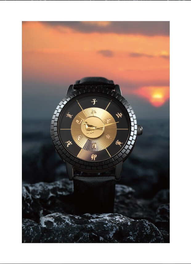 故宫日晷手表太阳的影子博物院手表日升月恒腕表国风情侣款女生日礼物