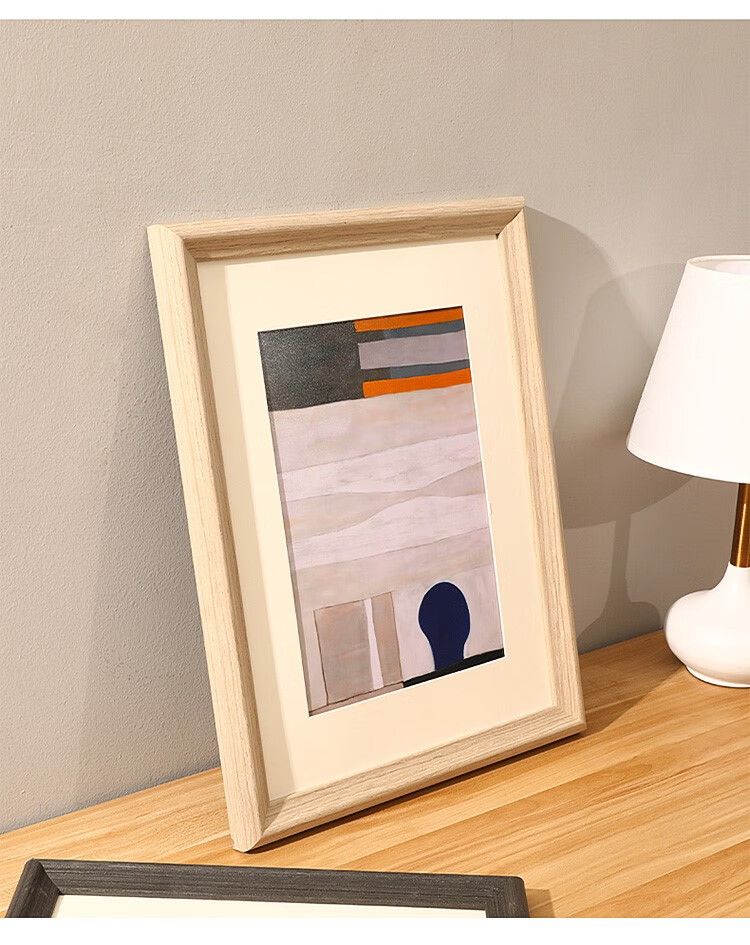 子木雅居实木大相框挂墙a4营业执照16寸拼图框4k装裱画框24寸海报框