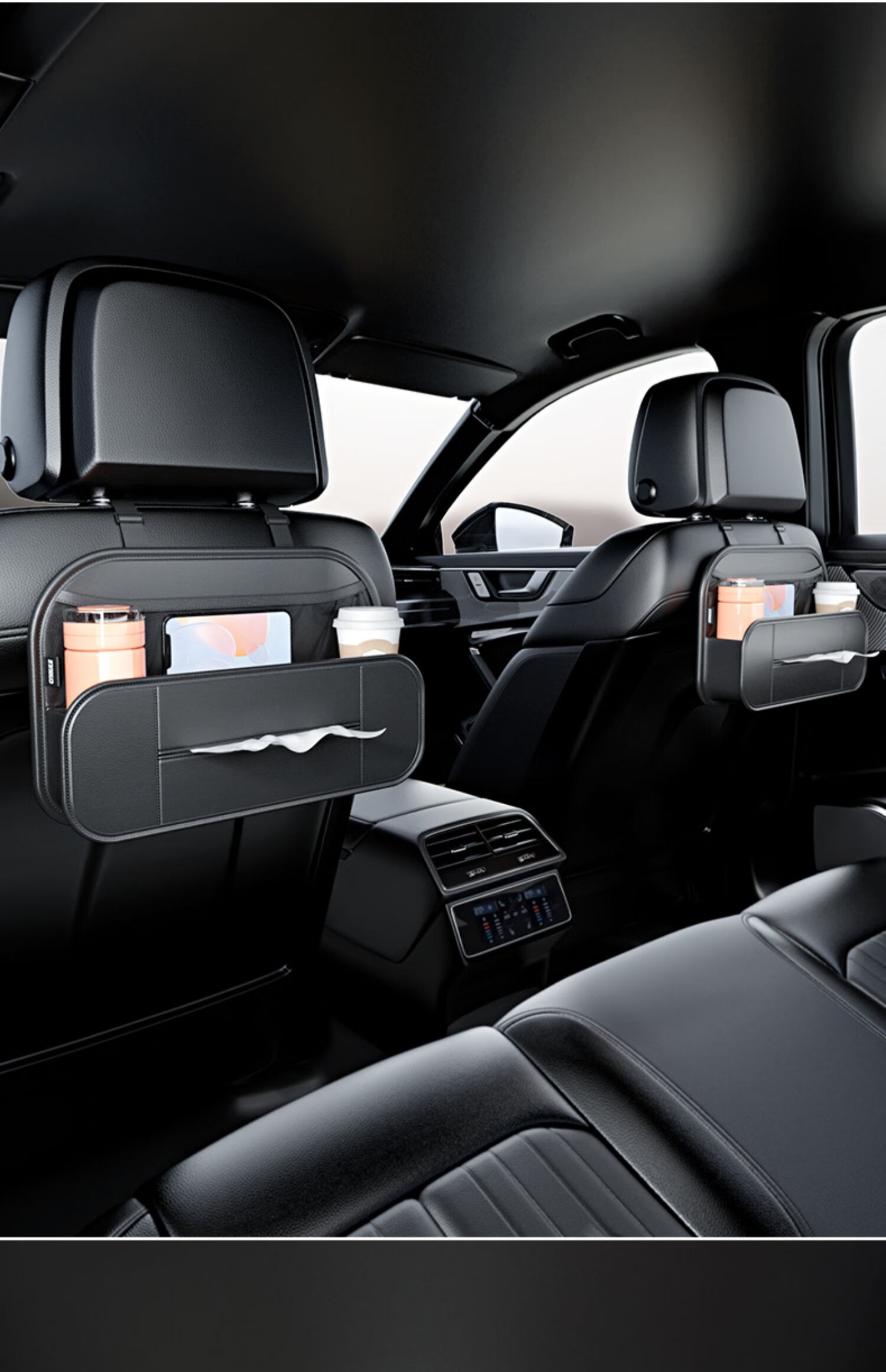 汽车座椅后背收纳袋多功能挂袋储物箱车载椅背网兜置物袋车内用品