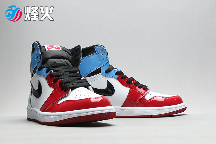 烽火体育 air jordan 1 aj1 乔1 红蓝 拼接 警灯 篮球鞋 ck5666 100