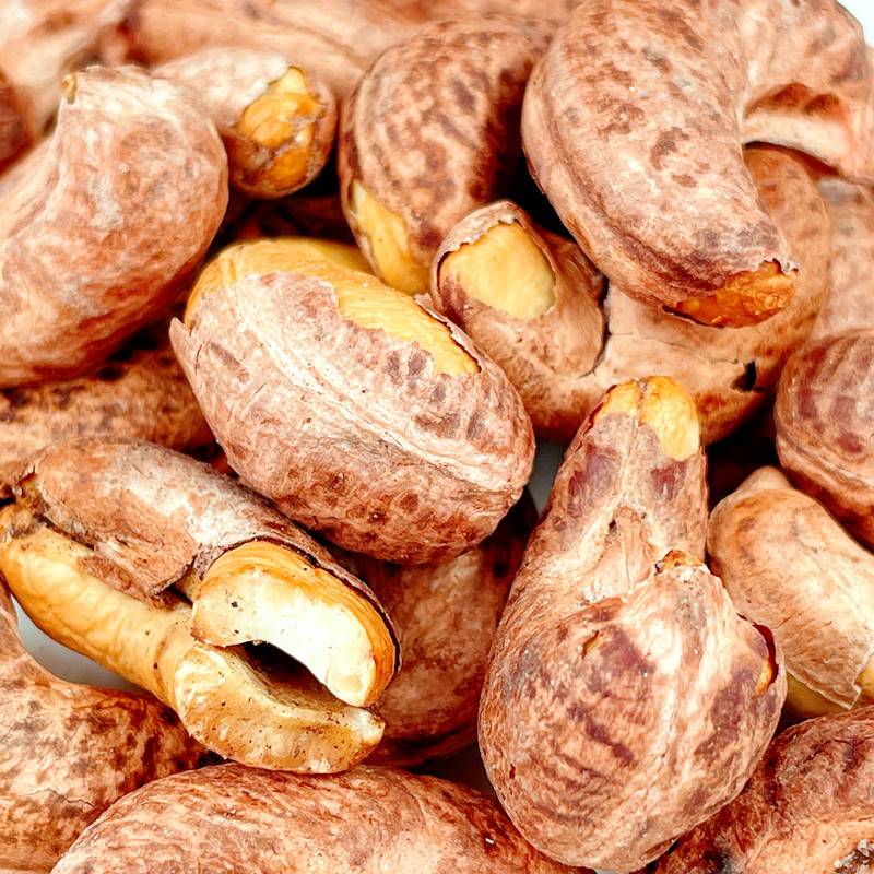 带皮腰果散称500g熟干果仁大颗粒炒货坚果办公室休闲食 亿口佳【带皮