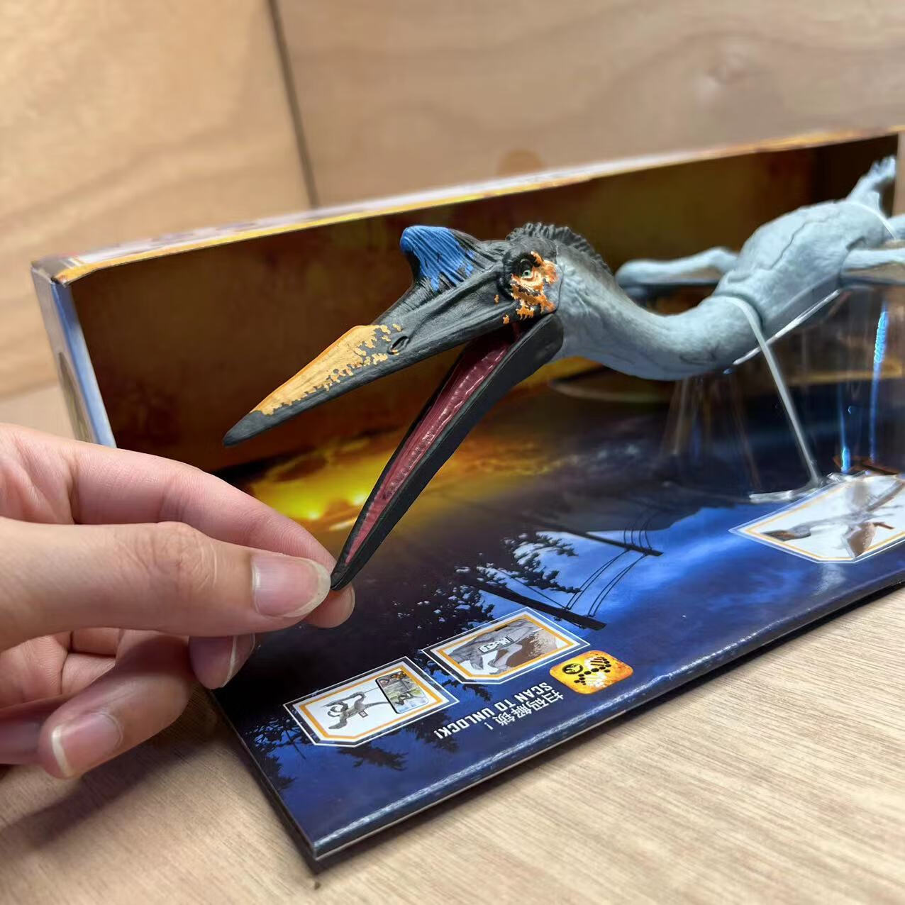 电影周边风神翼龙大型撕咬恐龙模型玩具hdx48 hdx48风神翼龙【图片