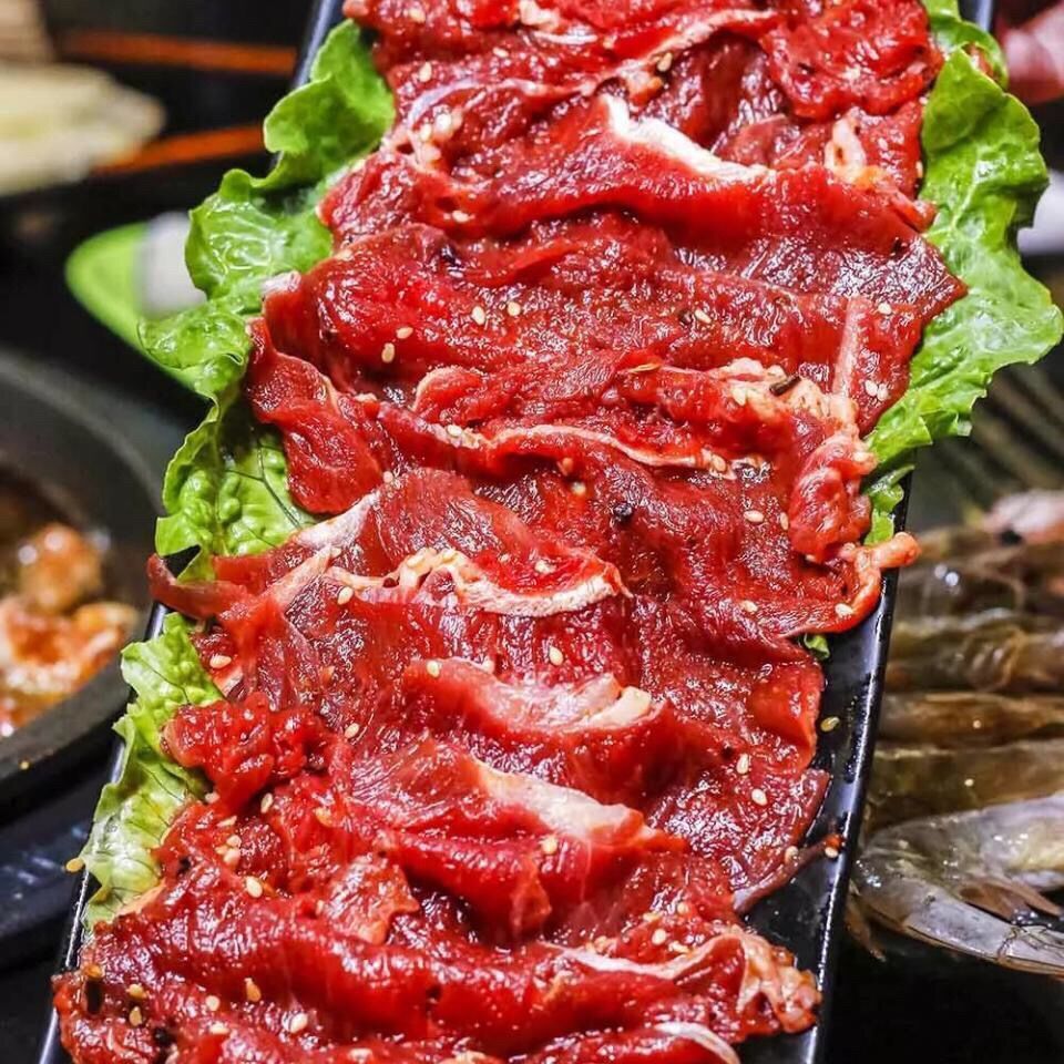 黑椒牛肉片新鲜牛肉腌制嫩滑牛肉涮火锅食材牛柳片食品黑椒牛肉片2斤