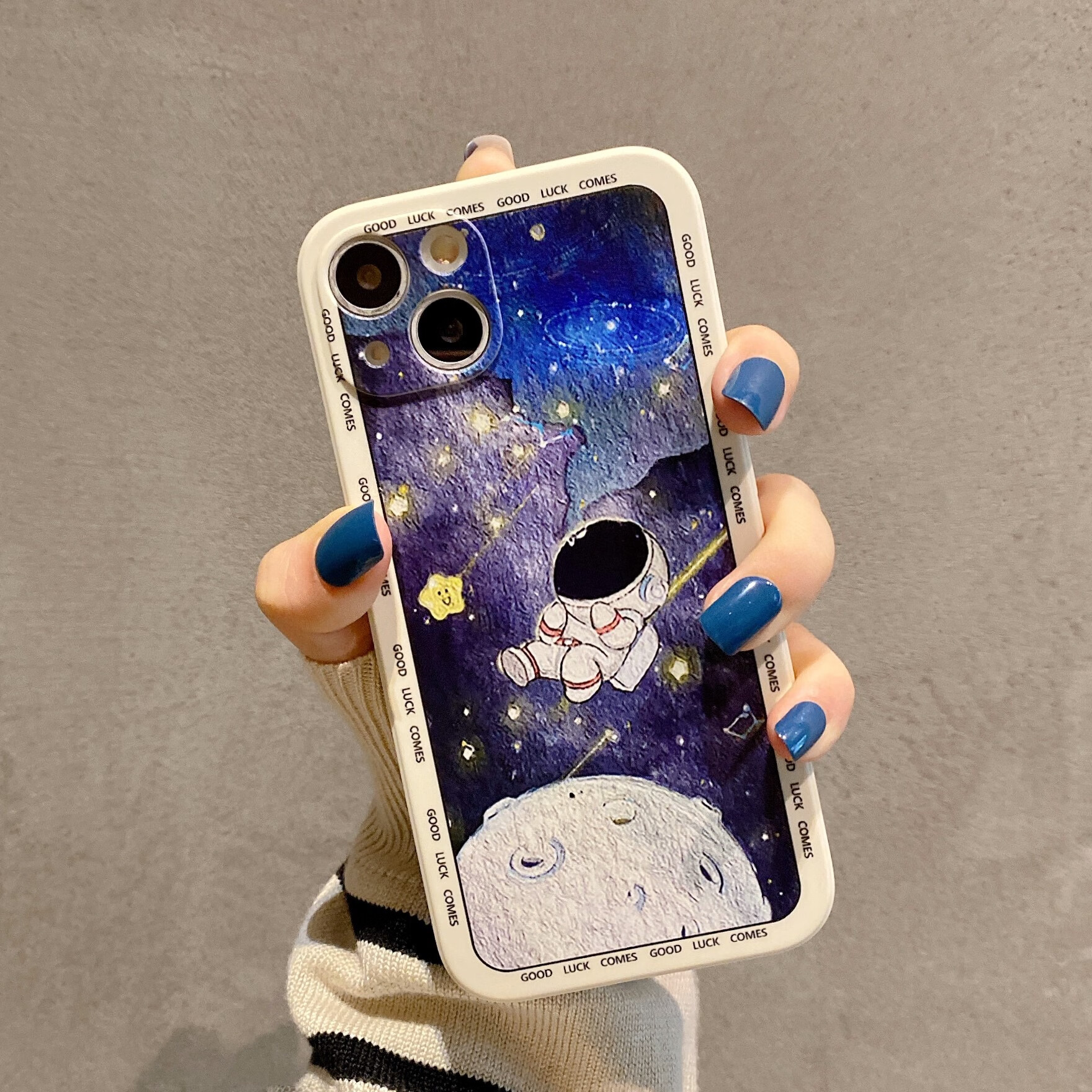jean miss 卡通nasa可爱q版宇航员适用iphone6splus手机壳苹果12mini