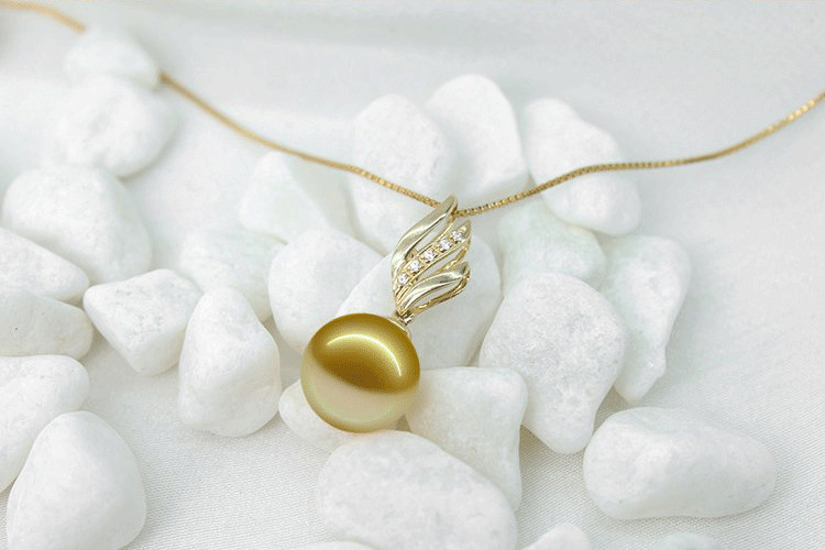 母贝珍珠吊坠单颗 淡水珍珠吊坠项链正圆无暇925托-定制 16mm-17mm