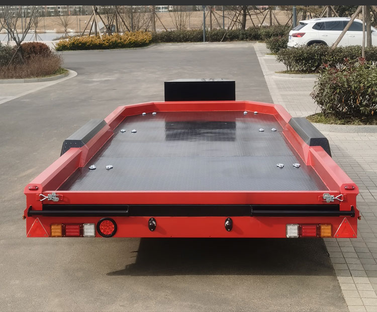 自驾游家用拖挂式小房车尾车挖机后挂车厢 可上牌拉货双轴拖车【图片