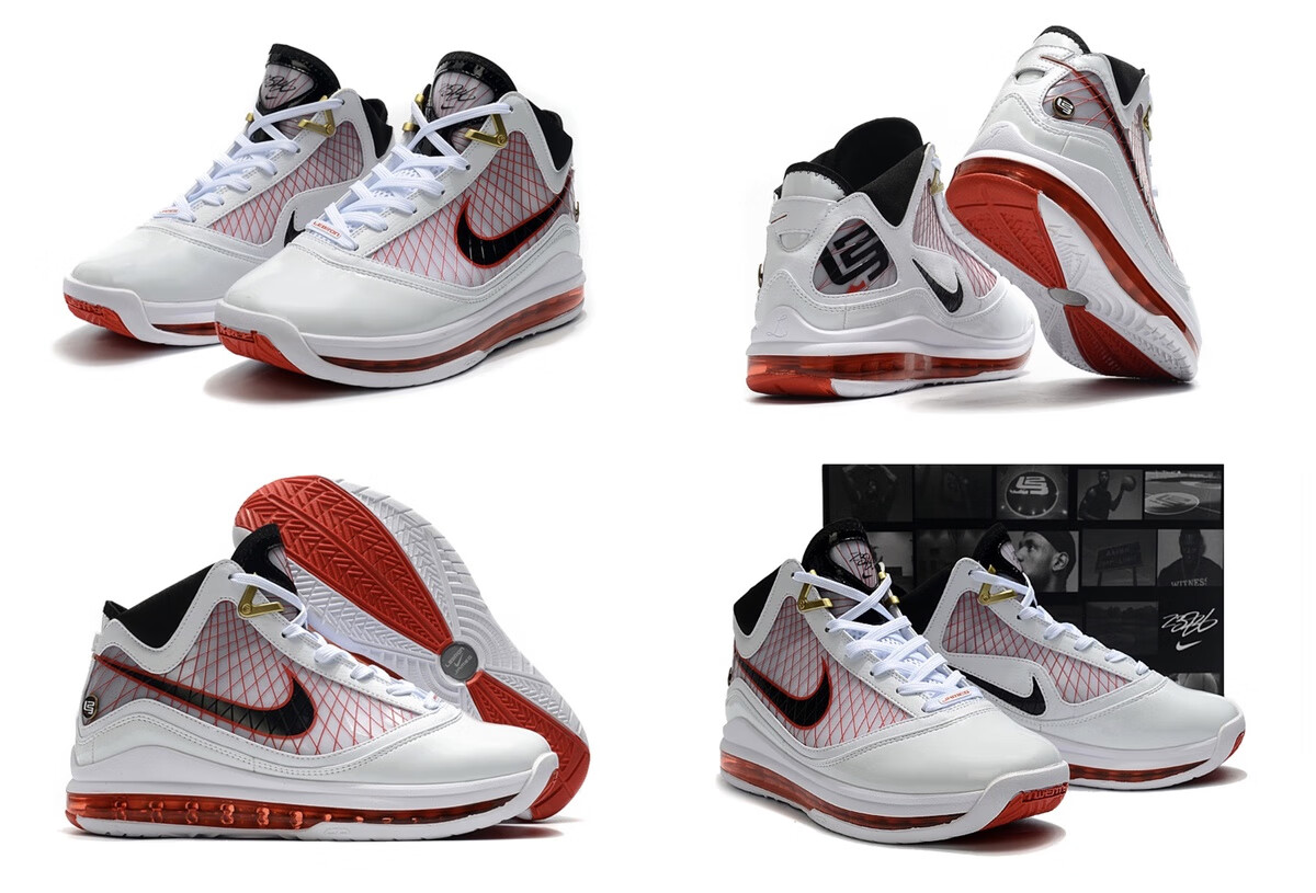 lebron7 qs 詹姆斯7代篮球鞋 实战缓震耐磨气垫休闲男学生运动鞋 骑士