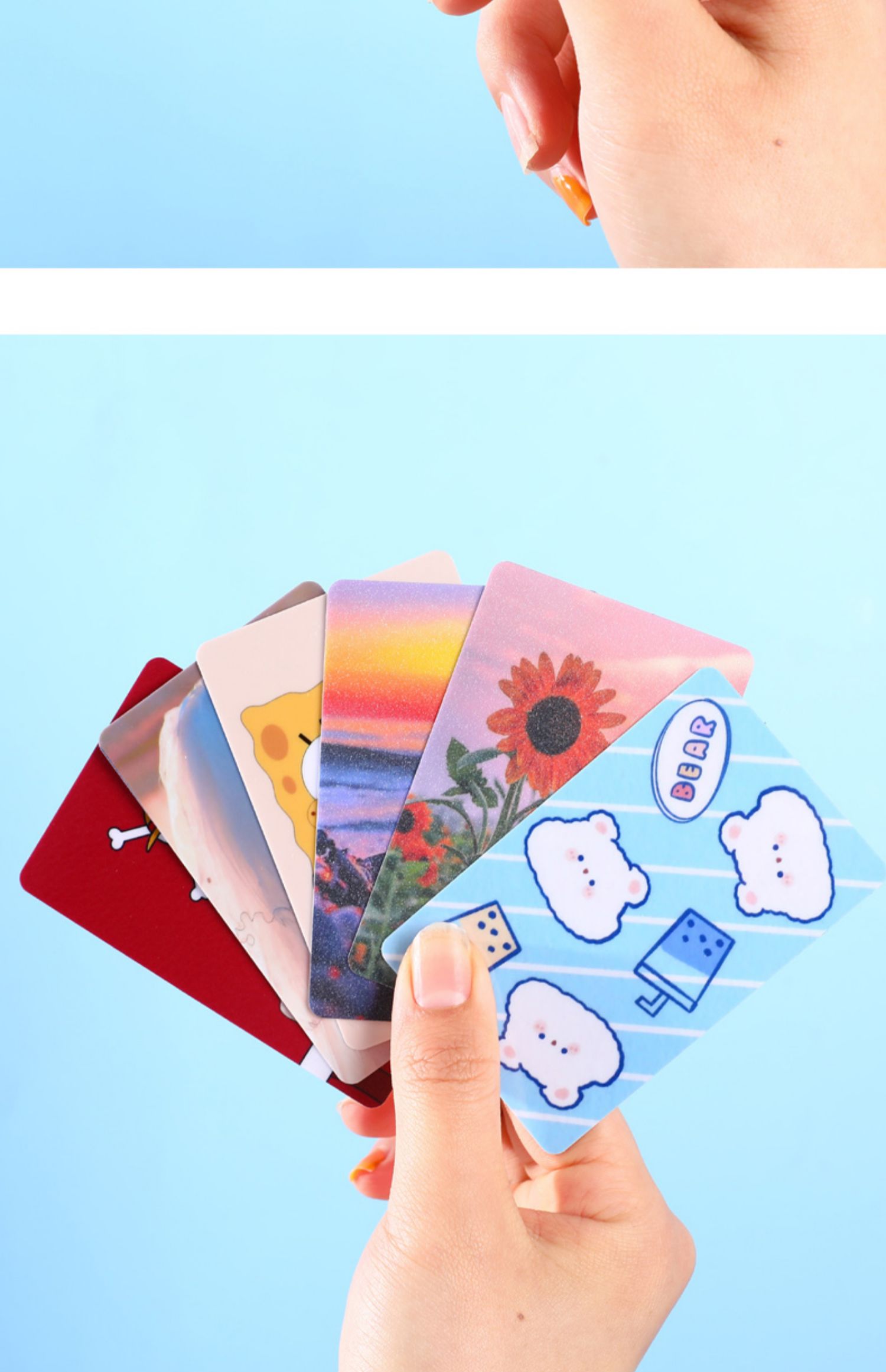 贴纸学生饭卡公交动漫明星订做diy卡贴定制 1万张以上 闪粉卡贴【图片