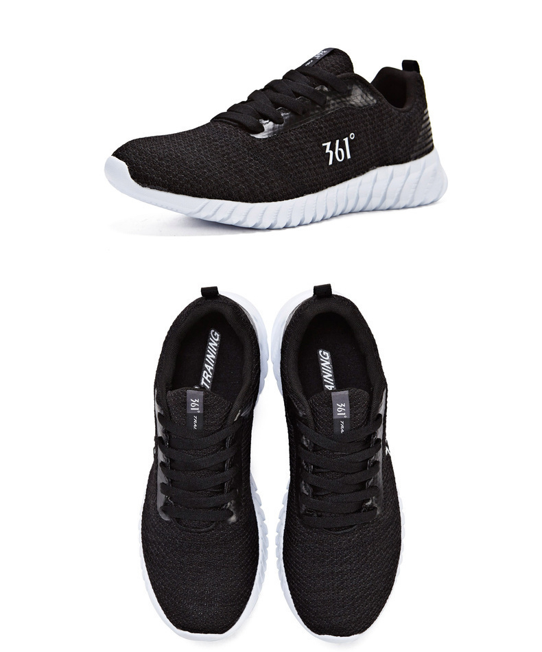 361度男鞋秋季新款休闲鞋编织运动鞋n d 乌黑色/黑炭灰 40