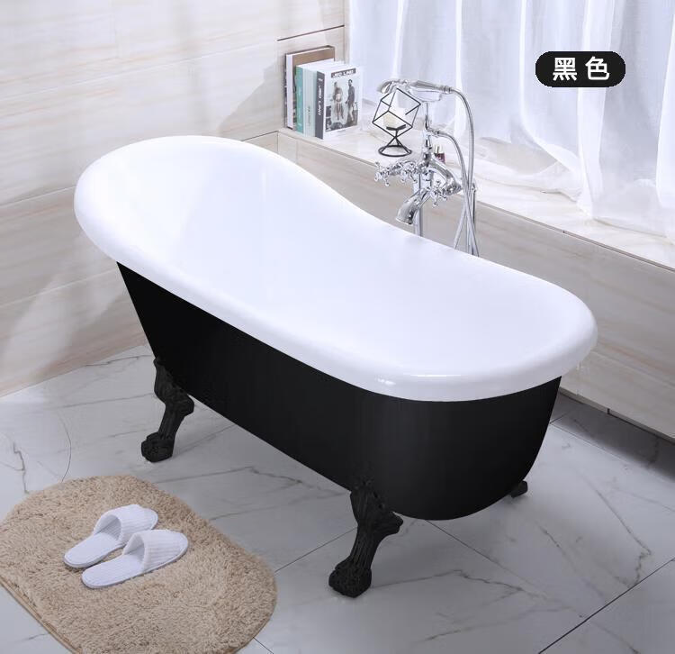 德国唯宝亚克力贵妃浴缸保温双层独立式小户型家用酒店网红民 彩色