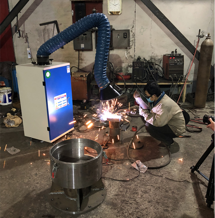 移动式焊烟净化器工业焊接电焊烟尘净化器旱烟焊锡吸烟机除尘器 加厚