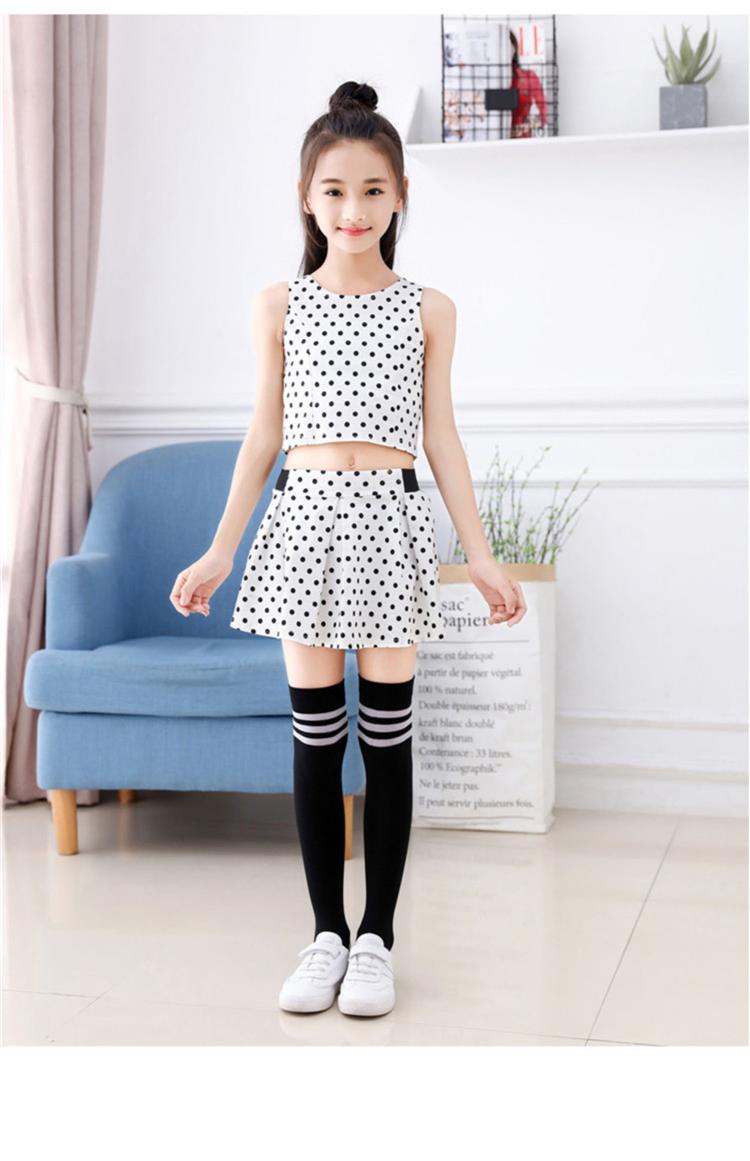 儿童腿袜半截中小学生白色校服袜中筒袜夏薄黑色女生童高筒袜丝袜 白