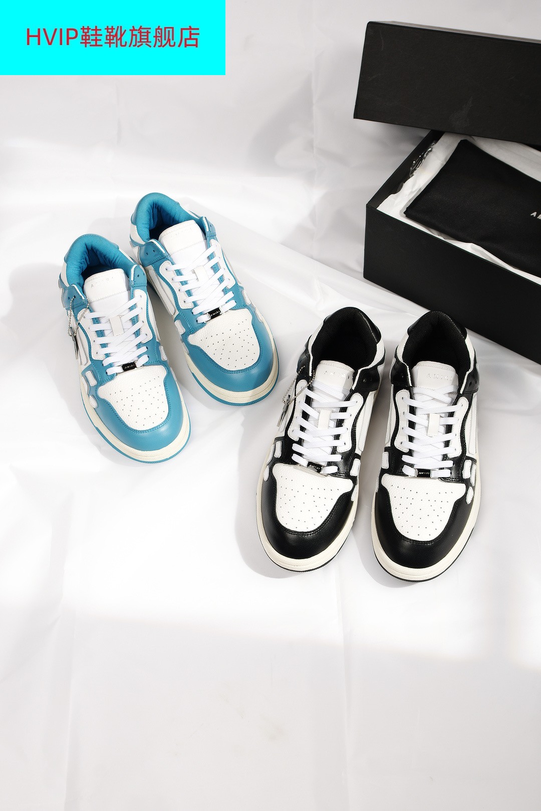 amiri骨头鞋amiri 骨头鞋子王一博同款skel top low运动休闲骷髅低帮