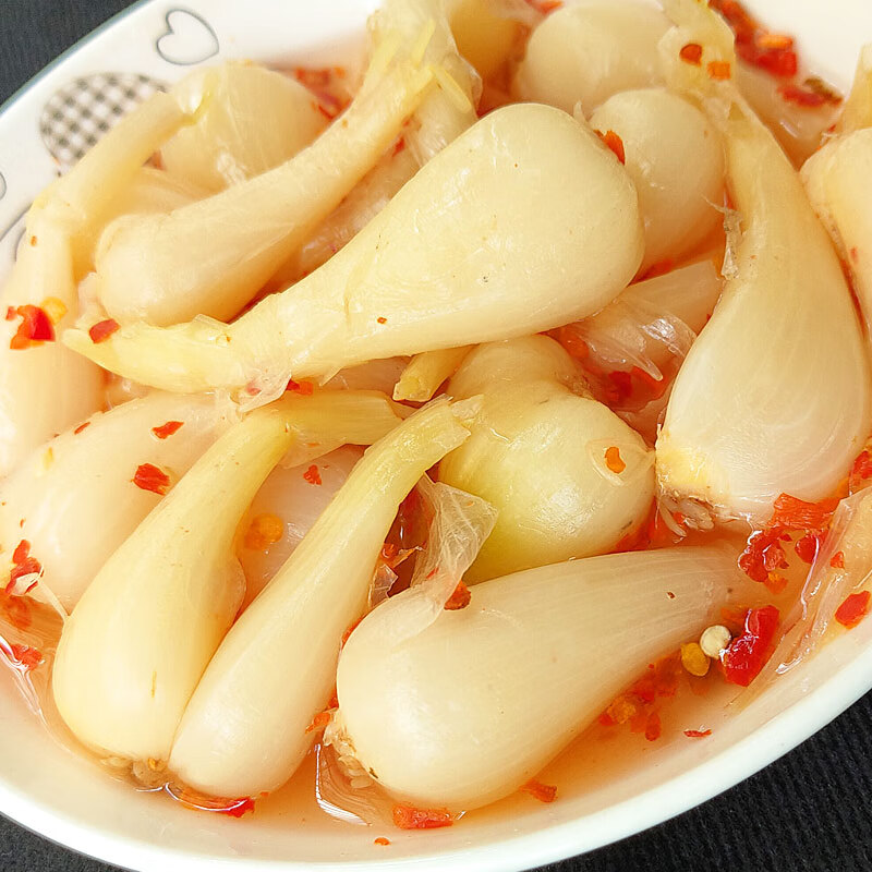 广西特产酸乔子农家腌制酸辣藠头酸下饭菜柠檬鸭佐料 酸辣荞头500g*1