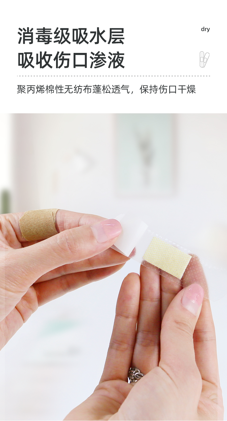 维德医疗wellday创可贴伤口贴透明医用创口贴止血贴少女可爱装3