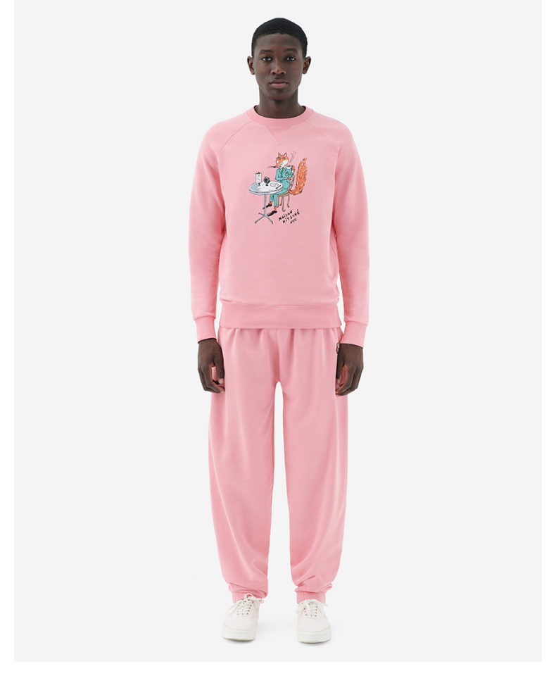 maison kitsune2022秋冬午后狐狸胶囊系列全棉男士圆领卫衣 【灰色】