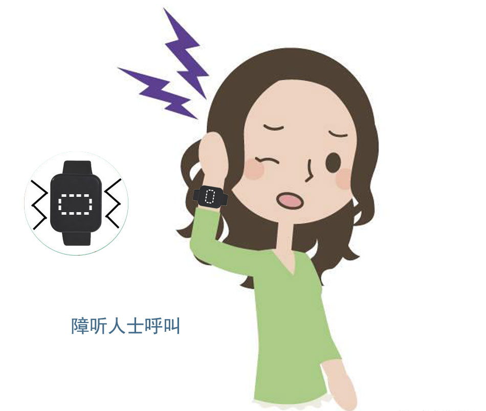 【品质好物】老人手环呼叫器手表式无线智能遥控振动手环可充电孕妇坐