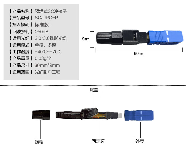 光纤冷接头教程图片