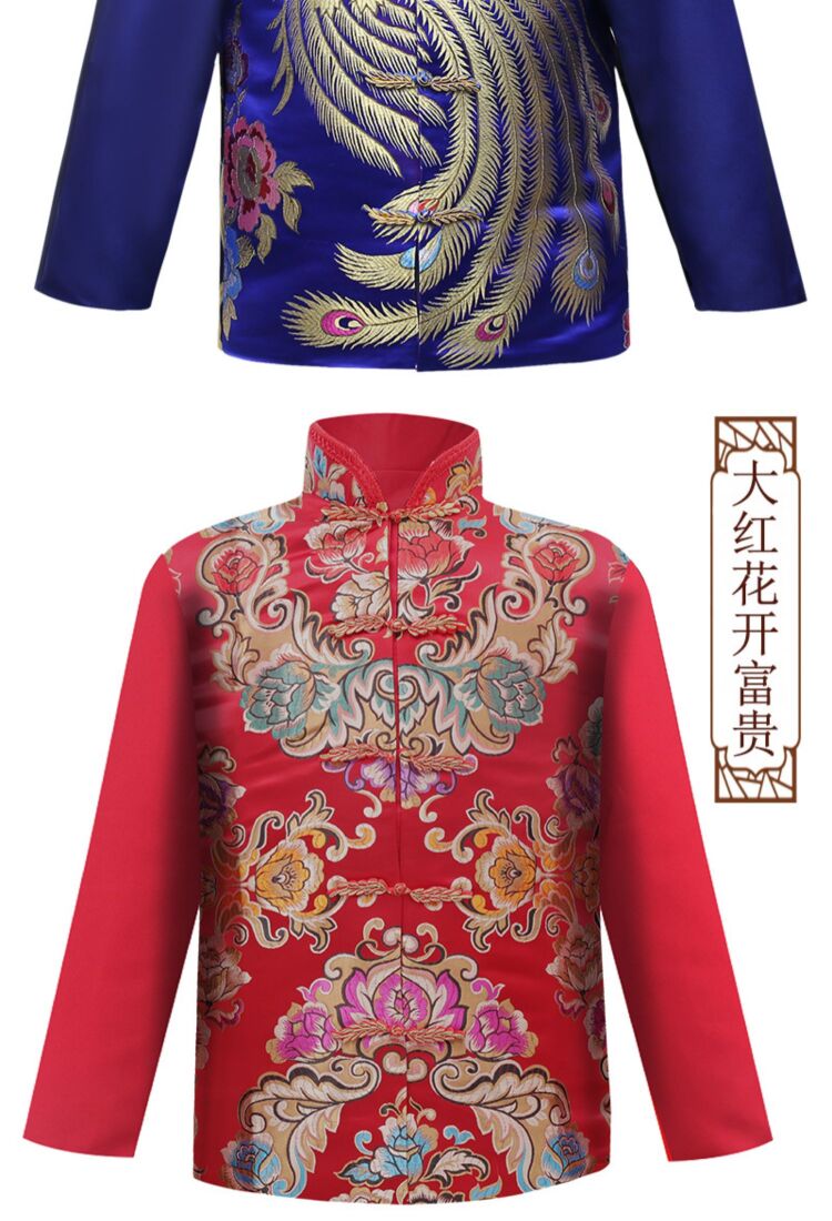 唐装寿衣七件套殡葬用品寿衣男全套老人现代死人衣服寿衣女代捐 咖啡