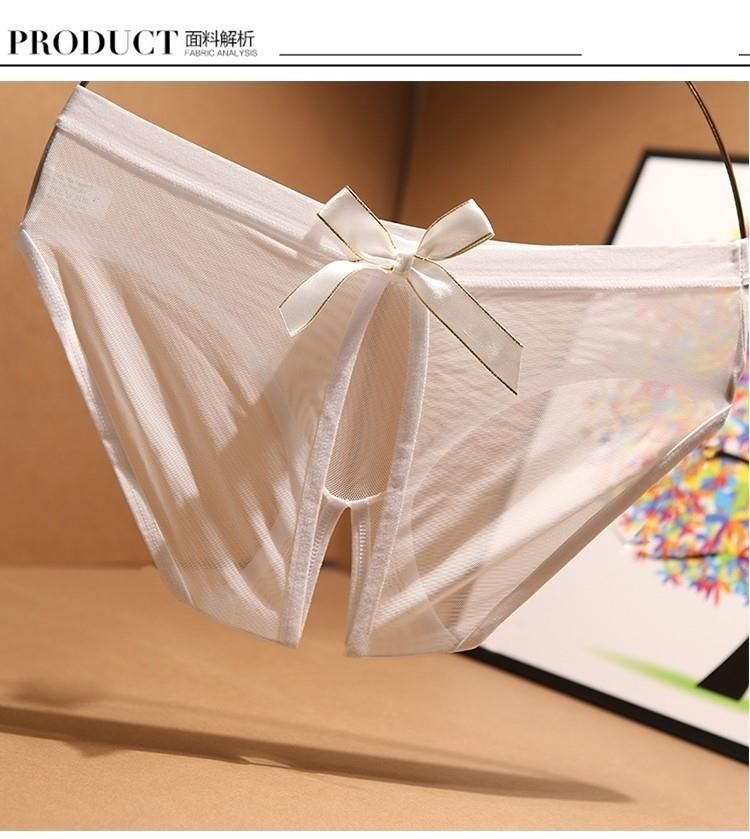 蔻诗瑶少妇性感内裤夫妻内裤女开裆雷丝女士透明房事裤头诱惑全透明
