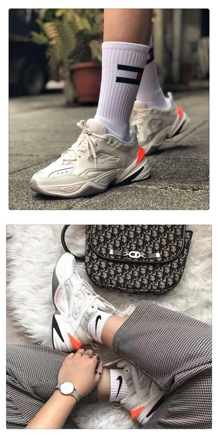 耐克(nike) m2k女鞋老爹鞋tekno白银夏季透气复古男跑步鞋情侣运动鞋.