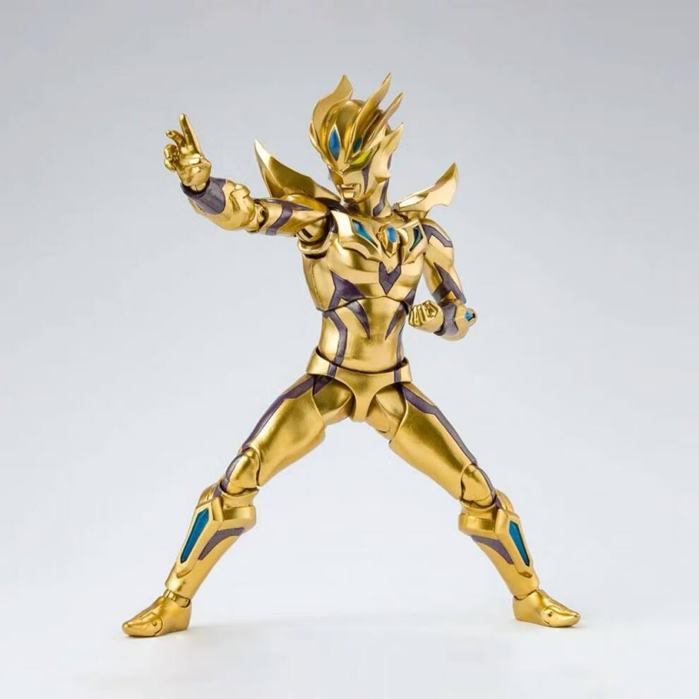 萬代(bandai)shf黃金賽羅無限形態奧特曼玩具兒童男孩關節可動人偶