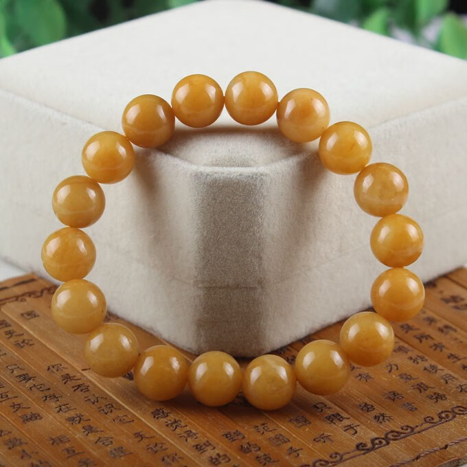 缘诗芸老料橘子石手链蓝绒晶石碑护身 单圈直径6毫米【图片 价格 品牌