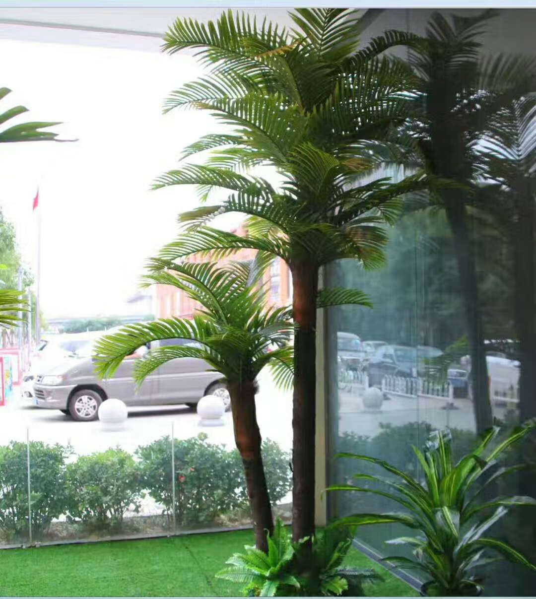 蓁挚仿真椰子树假椰树室内外庭院装饰热带植物仿真棕榈树酒店展厅摆件