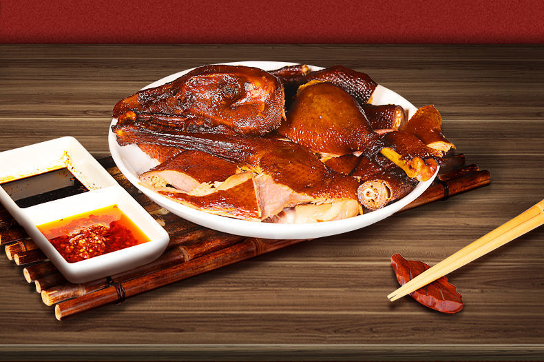 湖南武冈特产风味铜鹅整只酒店特色菜开袋即食 1280g卤铜鹅整只礼盒装