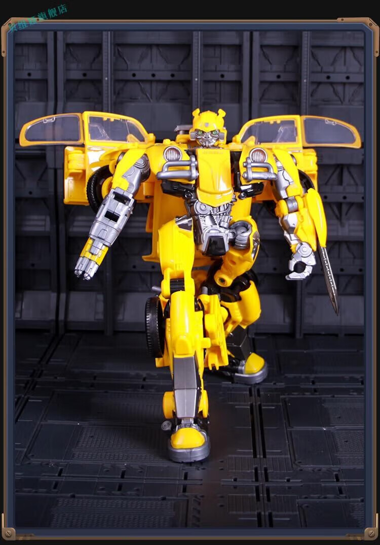 金属模型黑曼巴大黄蜂玩具擎天柱男孩机器人汽车合金黑曼巴恐龙钢索