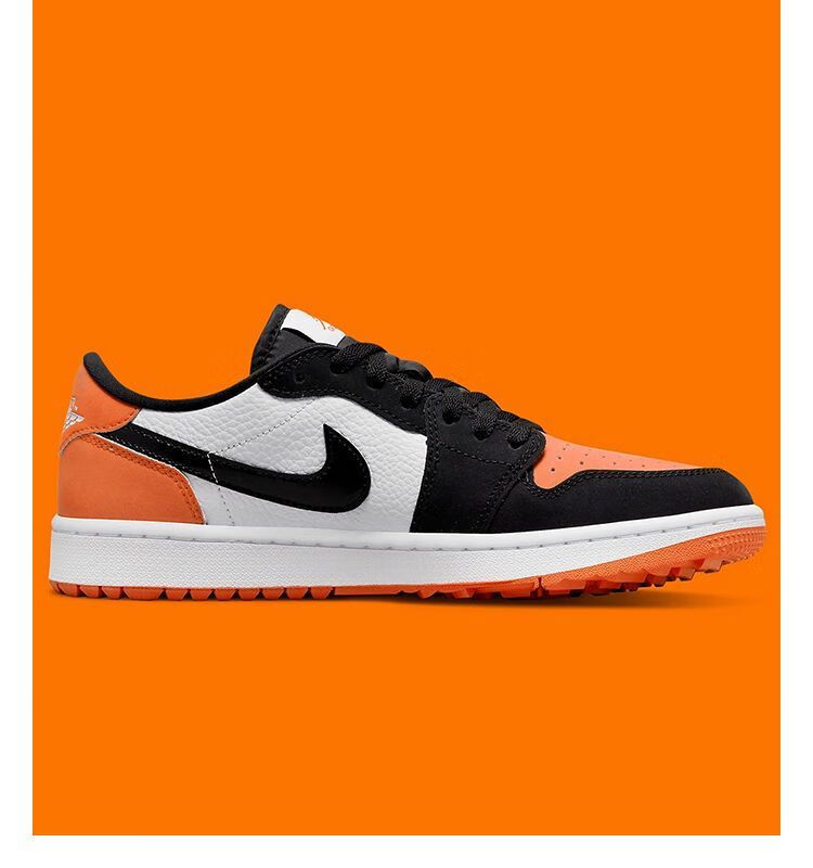 耐克休闲运动跑步鞋子aj1lowgolf黑白橙扣碎篮球鞋低帮男女同款dd9315