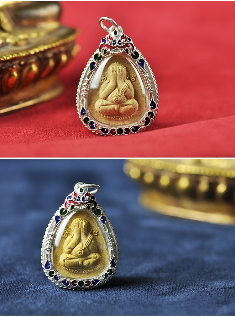 捷凤 泰吉宝藏泰国佛牌 必打掩面佛 包壳 泰历2536-2539 一期八字脚